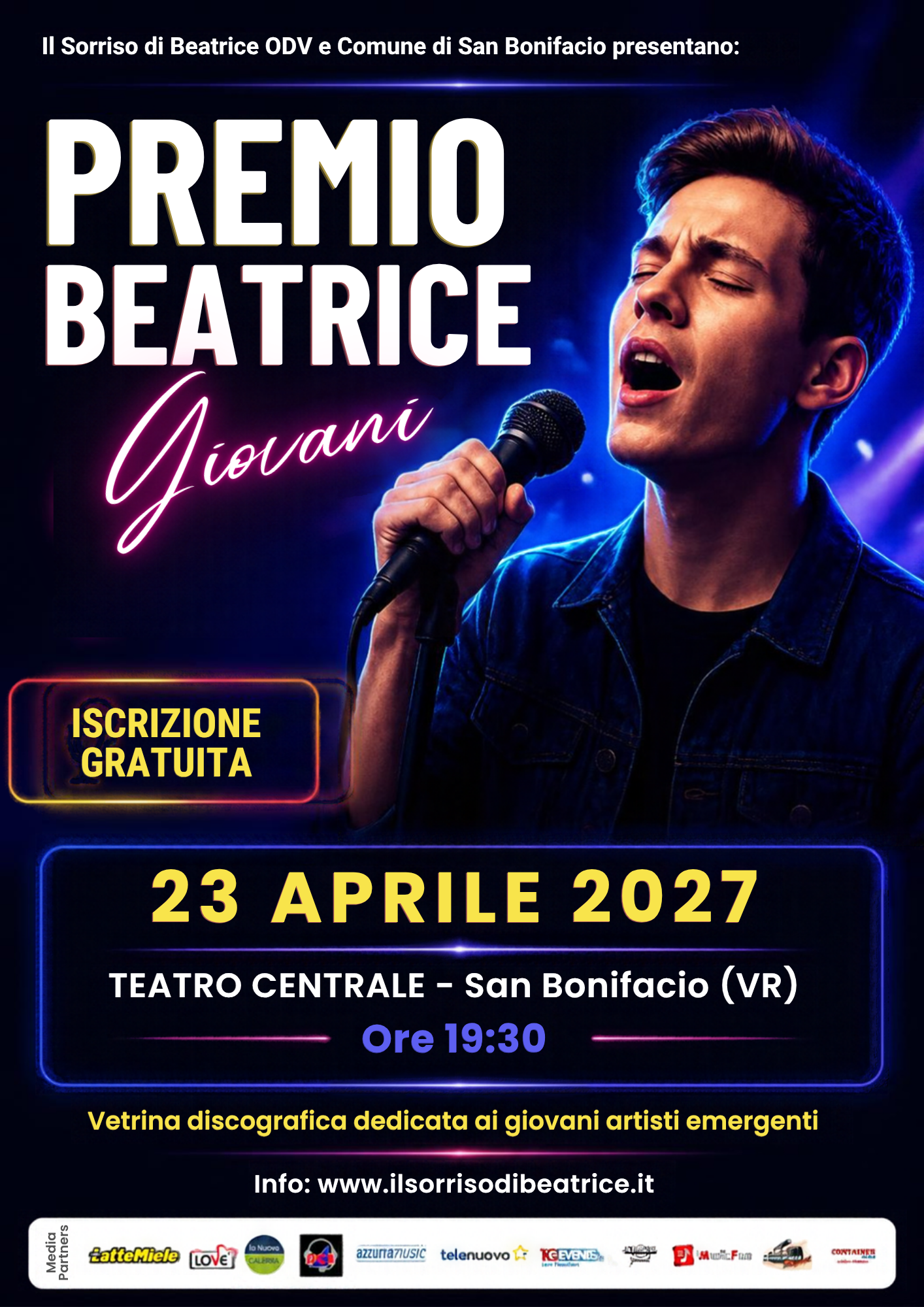 Locandina Premio Beatrice Giovani 2027